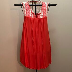 Ya Los Angeles Orange Sleeveless Dress